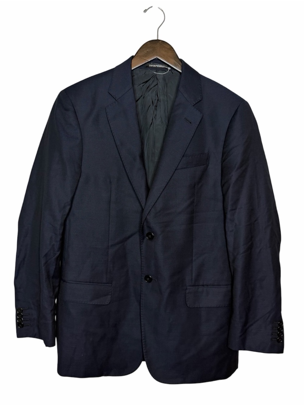 Emporio Armani G Line Blazer Mens 48 US Navy Virgin Wool 2 Button NEW